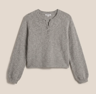 Z Supply Westmont Henley Sweater – Classic Heather Grey