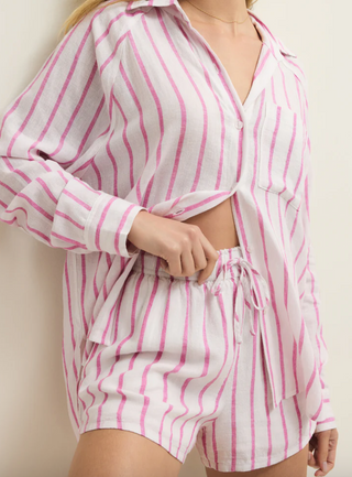 Z Supply Perfect Striped Linen Button-Up – Relaxed Fit
