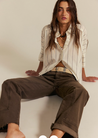 We The Free Seaside Cotton Stripe Shirt