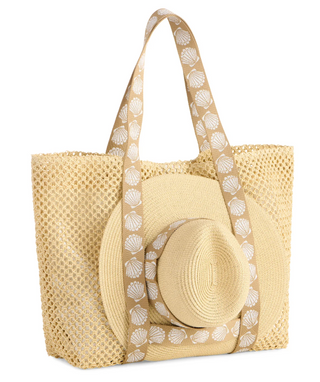 Shiraleah Beachy Tote and Hat Set