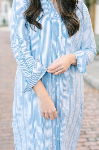 Victoria Dunn Mira Shoreline Maxi Shirt Dress