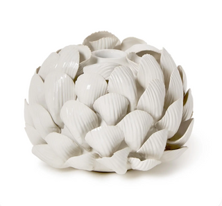 Handcrafted Porcelain Flower Bud Vase & Taper Candle Holder