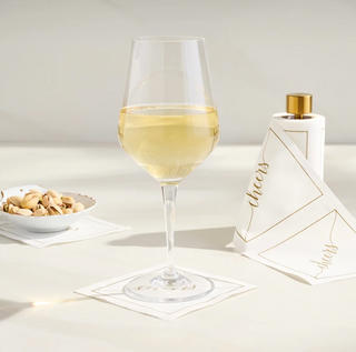 Table Theory Luxury Cocktail Napkin Stand | Gold & Glass Display