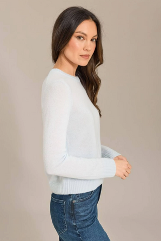 Alashan Chloe 100% Cashmere Shrunken Crew Neck Sweater - Bliss