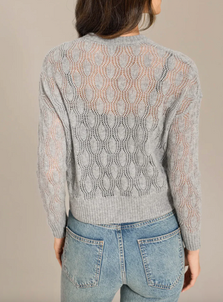 Alashan Ophelia Open-Stitch Luxury 100% Cashmere Crew Sweater