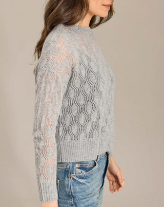 Alashan Ophelia Open-Stitch Luxury 100% Cashmere Crew Sweater