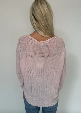 Wooden Ships Seashell Crew Neck Lightweight Coastal Knit Sweater