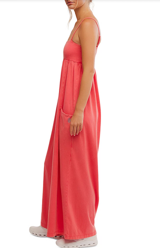 Free People Hot Shot Onesie - Relaxed Oversized Loungewear Jumpsuit