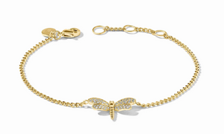 Julie Vos Dragonfly Pavé Delicate Necklace and Bracelet