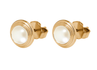QUDO Stud Earrings 9-10mm