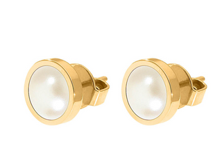 QUDO Stud Earrings 9-10mm