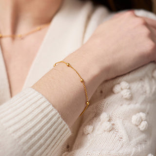 Julie Vos Solara Delicate Bracelet, on model