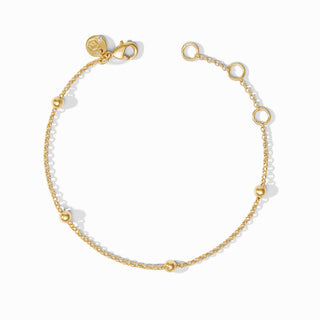 Julie Vos Solara Delicate Bracelet, Gold, overhead view