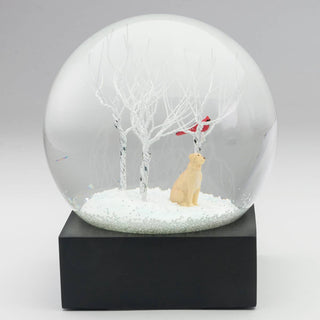 Lab in the Woods Glass Snow Globe – Premium Dog Lover Decor