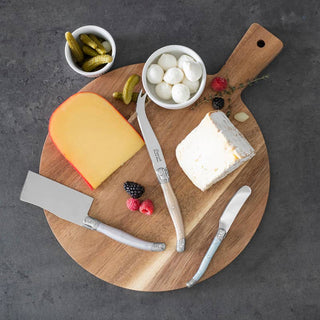 Laguiole 3-Piece Luxury Cheese Knife Set – Mother of Pearl Handles