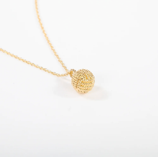 14kt Gold-Dipped Monkey Fist Nautical Pendant – New England Crafted