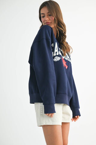 East Coast Collegiate Nautical Fleece Pullover