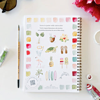 Emily Lex Tropical Watercolor Workbook: Relaxing Floral Painting Guide