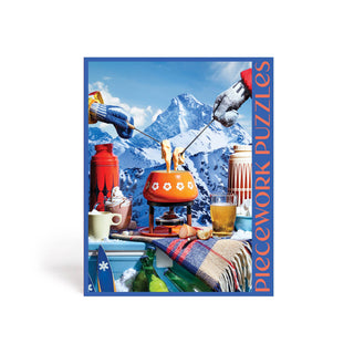 Piecework "Top Dog" 1000-Piece Jigsaw Puzzle: Pups & Après-Ski Treats