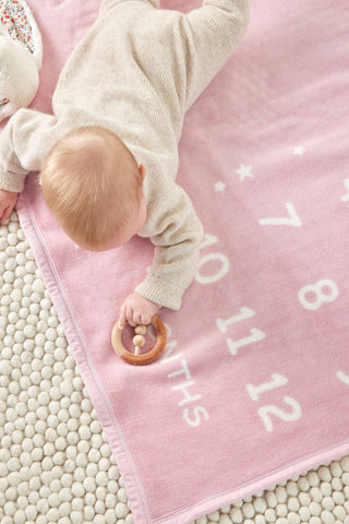 Milestone Mini Blush Blanket - Chappy Wrap