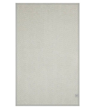 Harborview Herringbone Light Grey Blanket