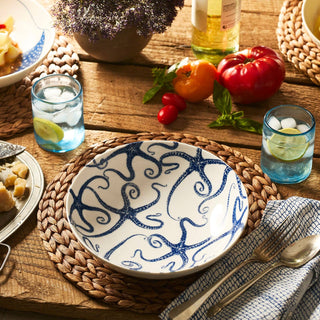 Caskata Starfish Porcelain Entrée Bowl – Elegant Coastal Pasta & Soup Bowl