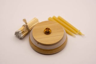 20-Minute Mindfulness Beeswax Candle Set – Hand-Dipped Meditation Ritual Kit