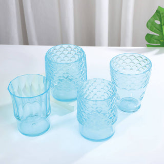 Nautical Stackable Fish Acrylic Tumblers – Shatterproof Set of 4