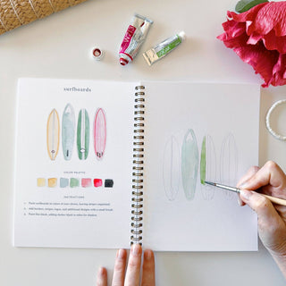 Emily Lex Tropical Watercolor Workbook: Relaxing Floral Painting Guide