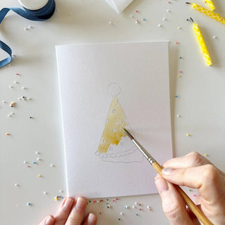 Celebrate Paintable Watercolor Notecards – DIY Set of 8 Greeting Cards by Emily Lex