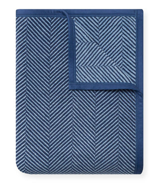 Harborview Herringbone Navy Blanket - Chappy Wrap Midi