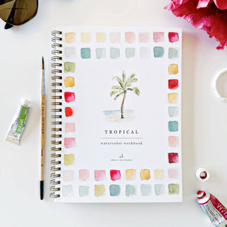 Emily Lex Tropical Watercolor Workbook: Relaxing Floral Painting Guide