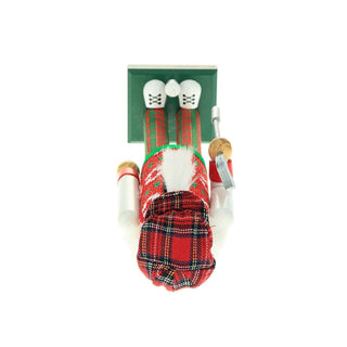 Golfer Nutcracker painted details