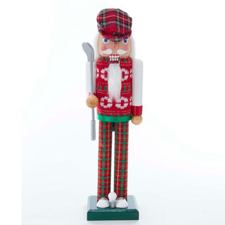 Golfer Nutcracker base detail