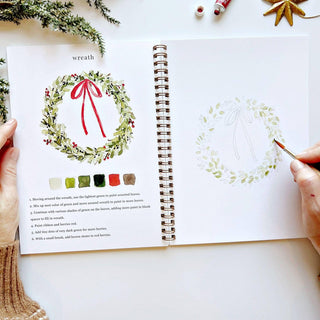 Emily Lex Christmas Watercolor Workbook: Relaxing Holiday Art for All Ages