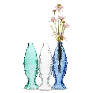 Large Spouting Fish Vase-3 Assorted-10.5"H