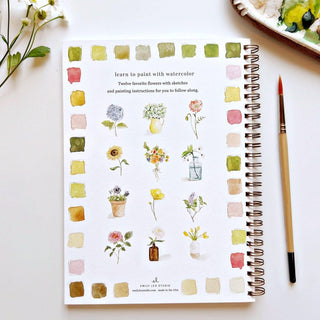 Emily Lex Flowers Watercolor Workbook: Step-by-Step Beginner Painting Guide