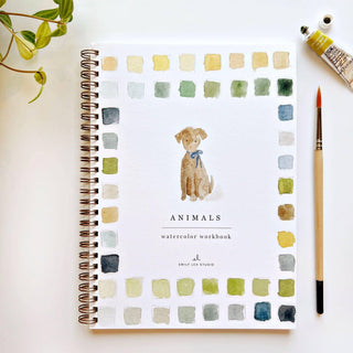 Emily Lex Animals Watercolor Workbook: Step-by-Step Beginner Painting Guide