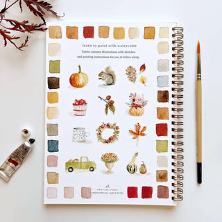 Autumn Watercolor Workbook by Emily Lex | Step-by-Step Fall Painting Guide