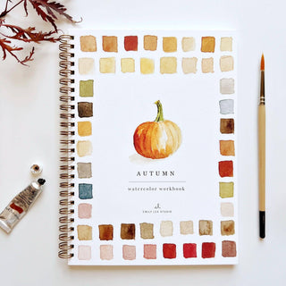 Autumn Watercolor Workbook by Emily Lex | Step-by-Step Fall Painting Guide
