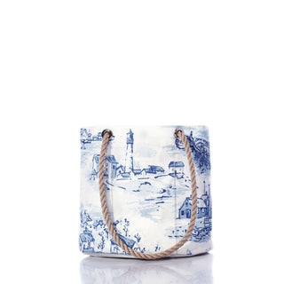 Sea Bags Recycled Sail Cloth Handbag - Maine Fishing Village Edition