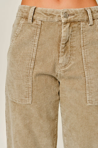 Luna Cozy Corduroy Relaxed Semi-Barrel Pants