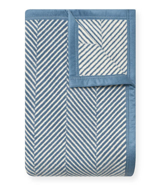 Chappywrap Harborview Herringbone Blanket - Cornflower Blue (60” x 80”)