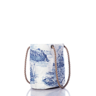 Sea Bags Recycled Sail Cloth Handbag - Maine Fishing Village Edition