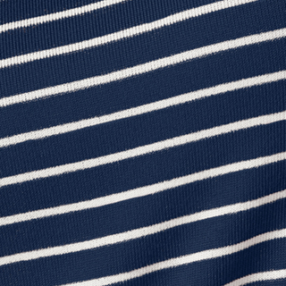 Softies Dream Jersey fabric in Midnight Stripe