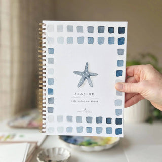 Seaside Watercolor Workbook by Emily Lex | Beginner Coastal Painting Kit with Paints