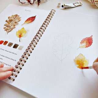 Autumn Watercolor Workbook by Emily Lex | Step-by-Step Fall Painting Guide