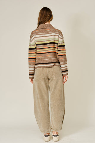 Luna Cozy Corduroy Relaxed Semi-Barrel Pants