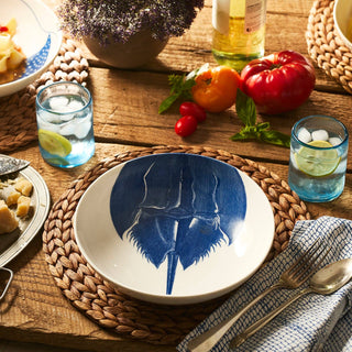 Caskata Horseshoe Crab Porcelain Entrée Bowl – Luxury Coastal Dinnerware