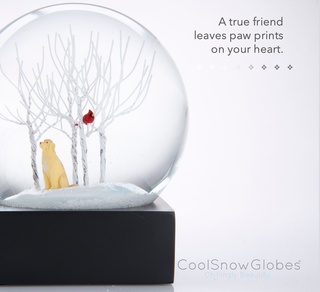Lab in the Woods Glass Snow Globe – Premium Dog Lover Decor